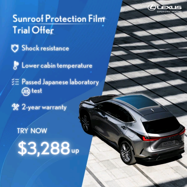 Sunroof Protection Film Trial Offer